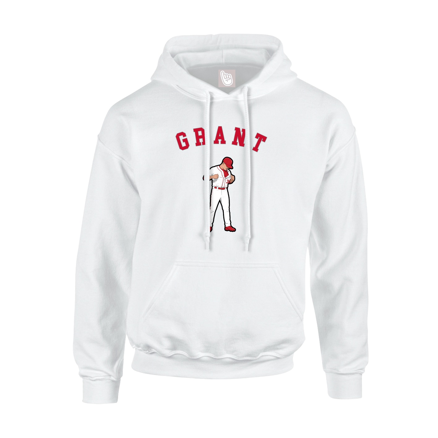 Youth Hoodie — Shirsey Arch in White