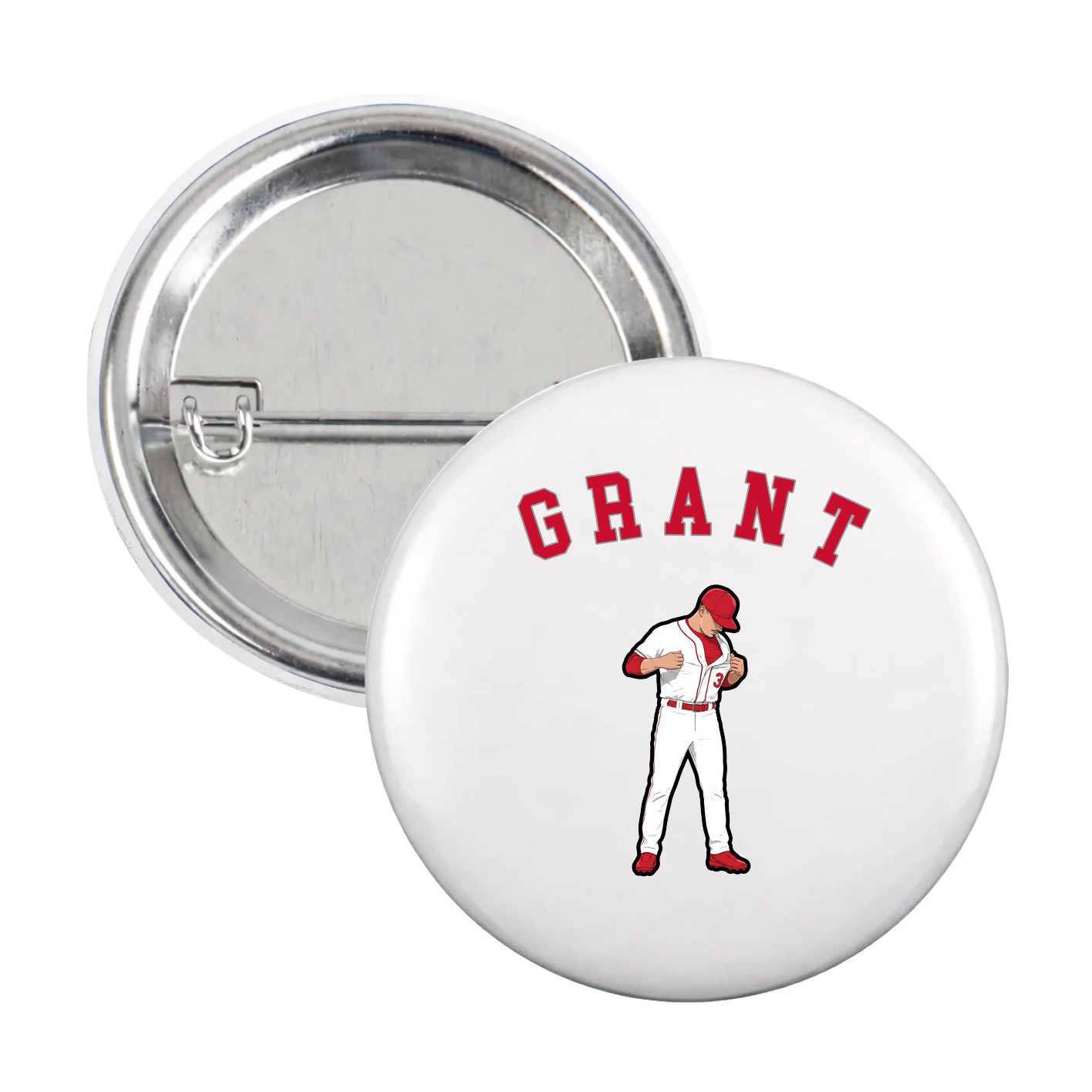 Game Day Button — Shirsey Arch in White