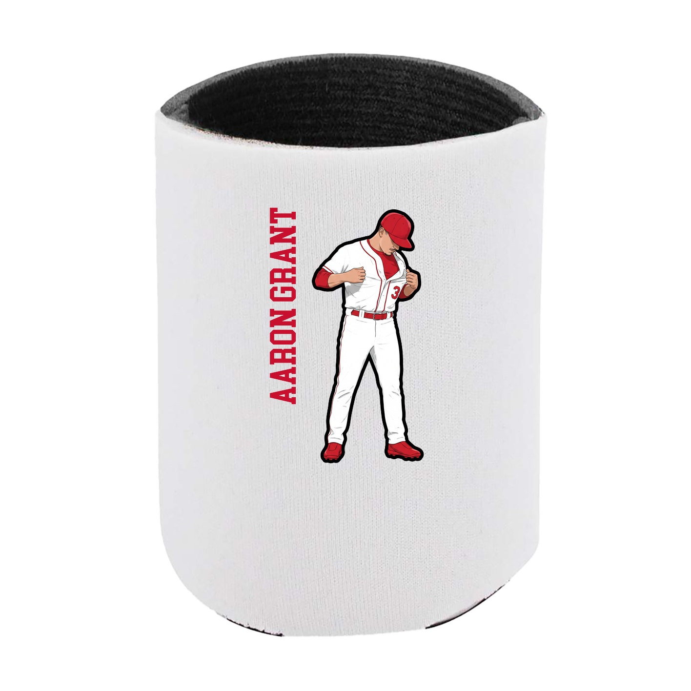 Can Holder — Name Vertical in White