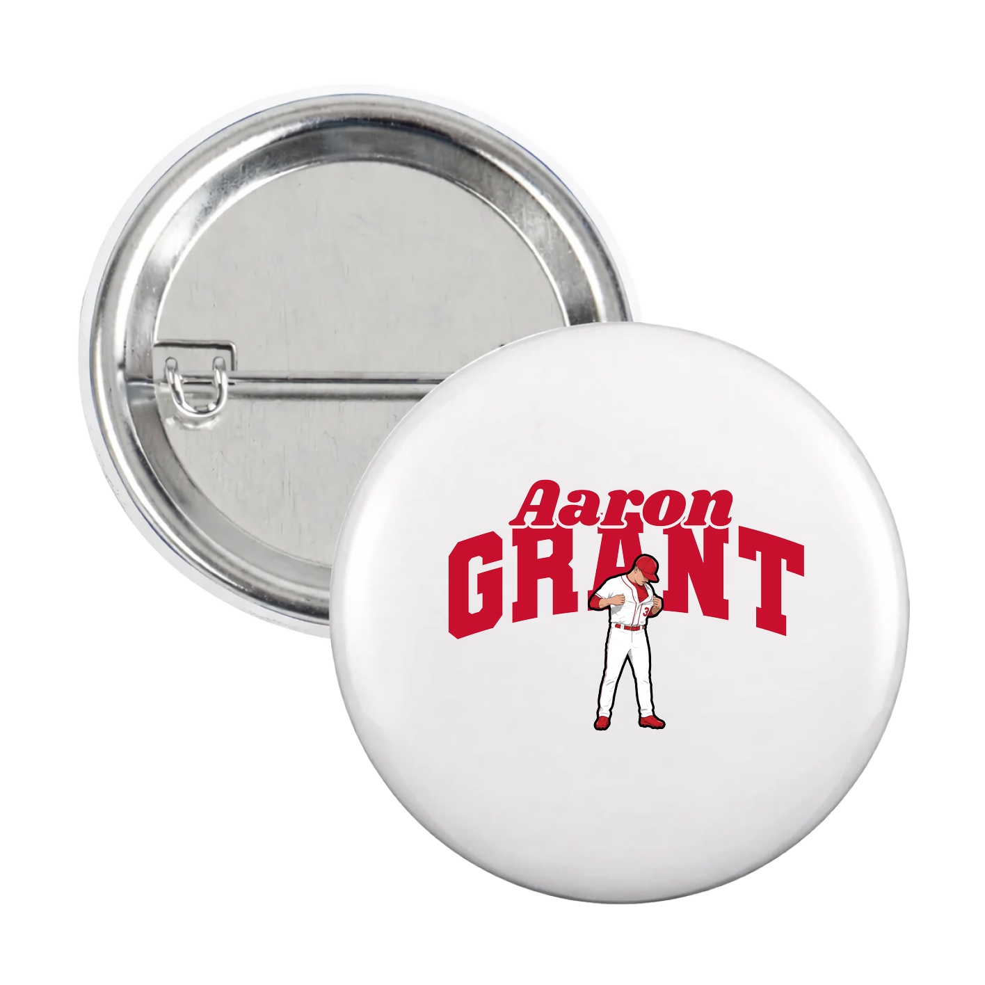 Game Day Button — Signature Arch in White