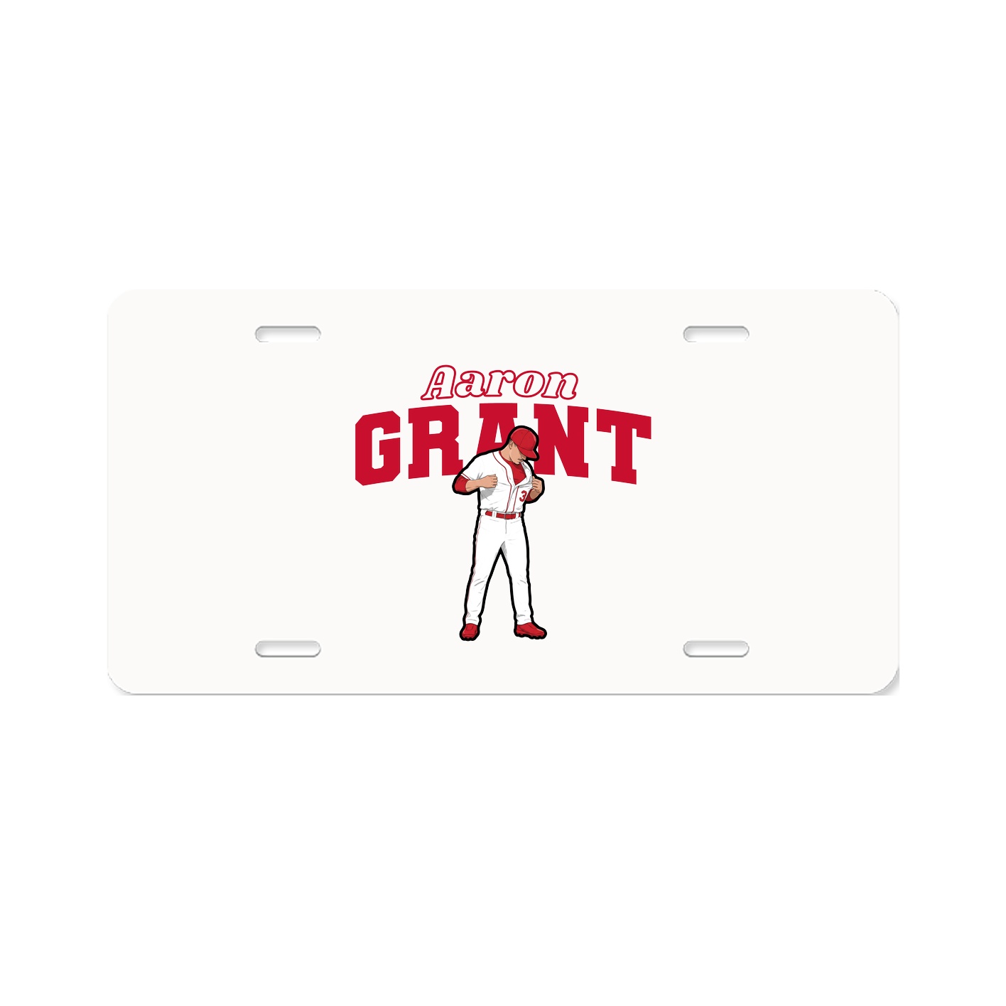 License Plate — Name Arch in Classic