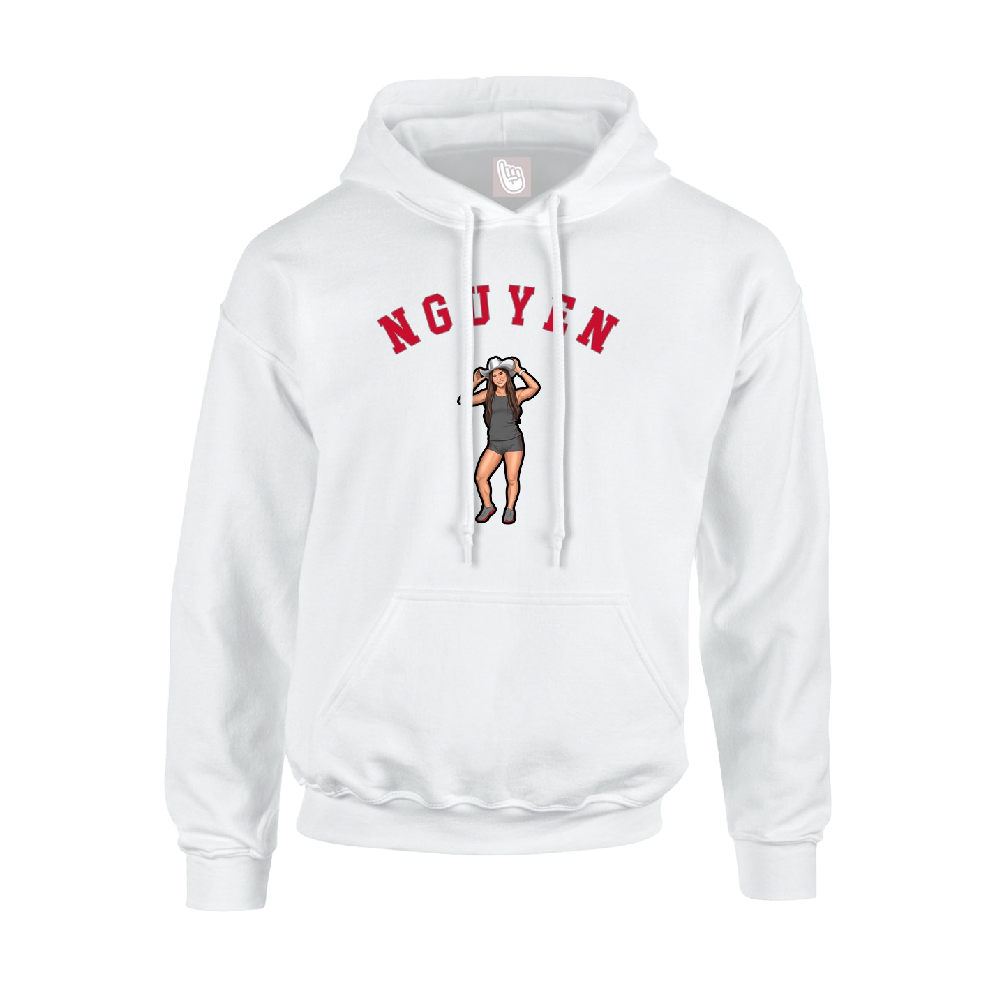 Hoodie — Shirsey Arch in White