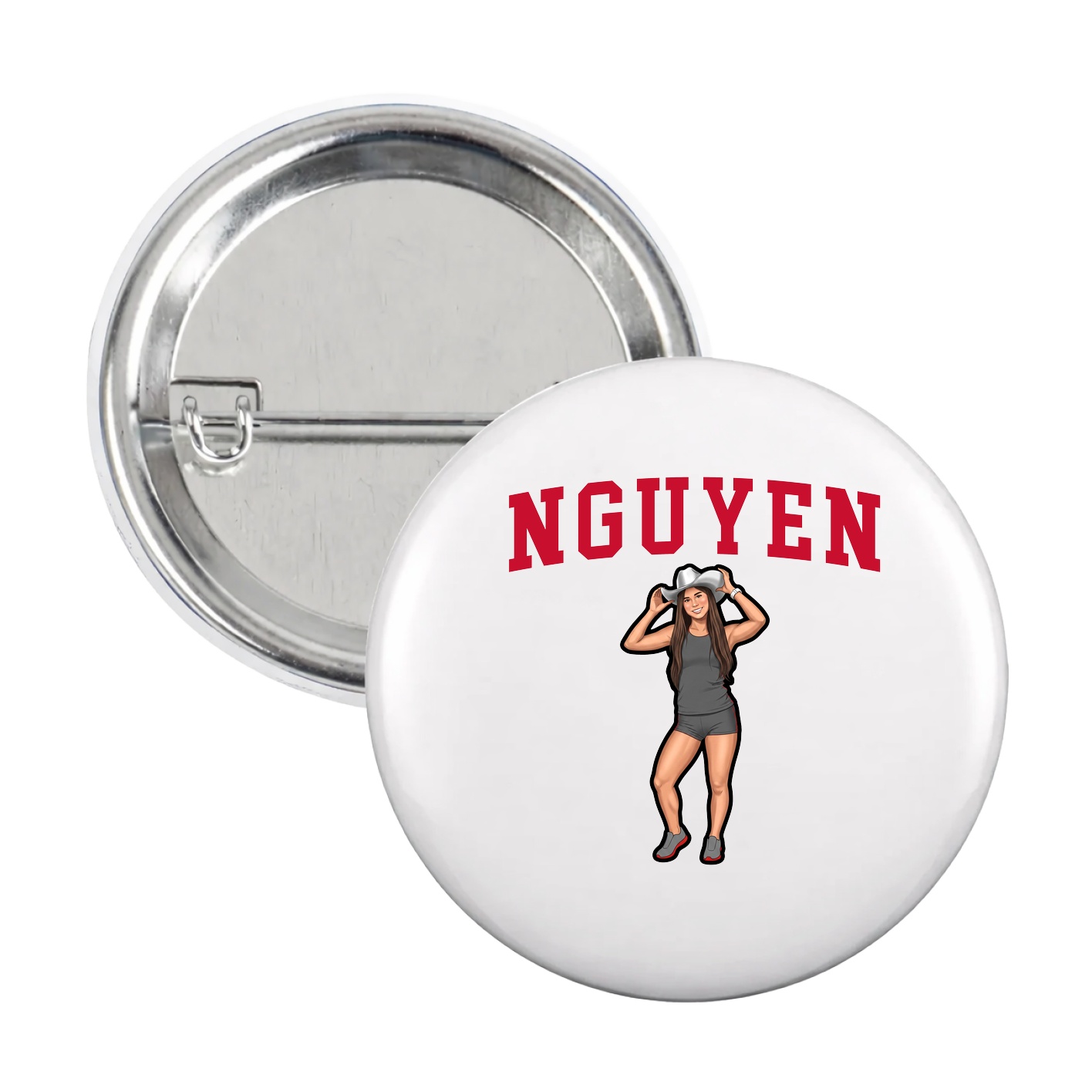 Game Day Button — Shirsey in White