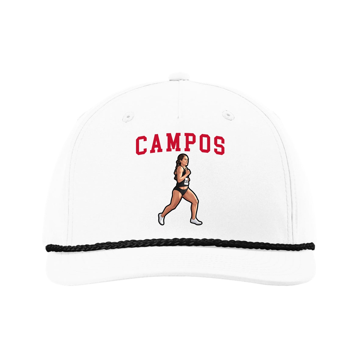 Five-Panel Classic Rope Cap — Shirsey in White