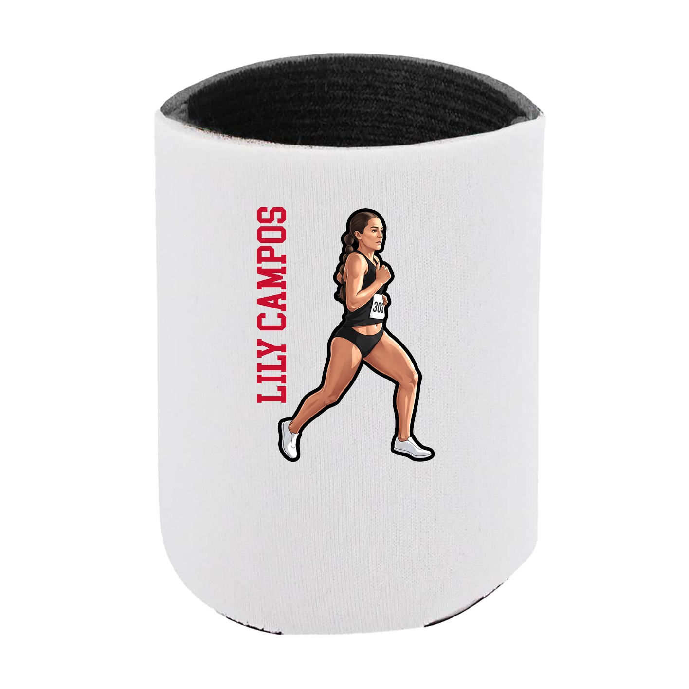 Can Holder — Name Vertical in White