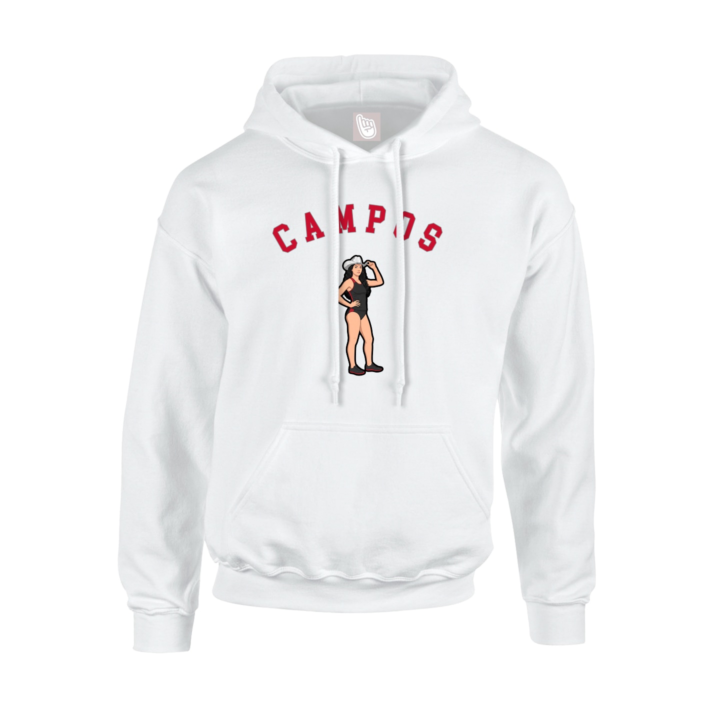 Hoodie — Shirsey Arch in White