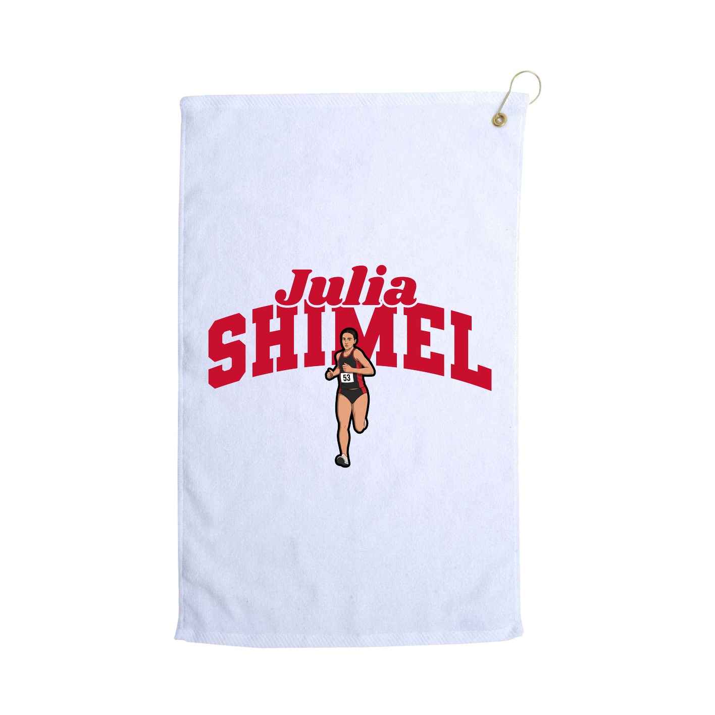 Golf Towel — Signature Arch in White