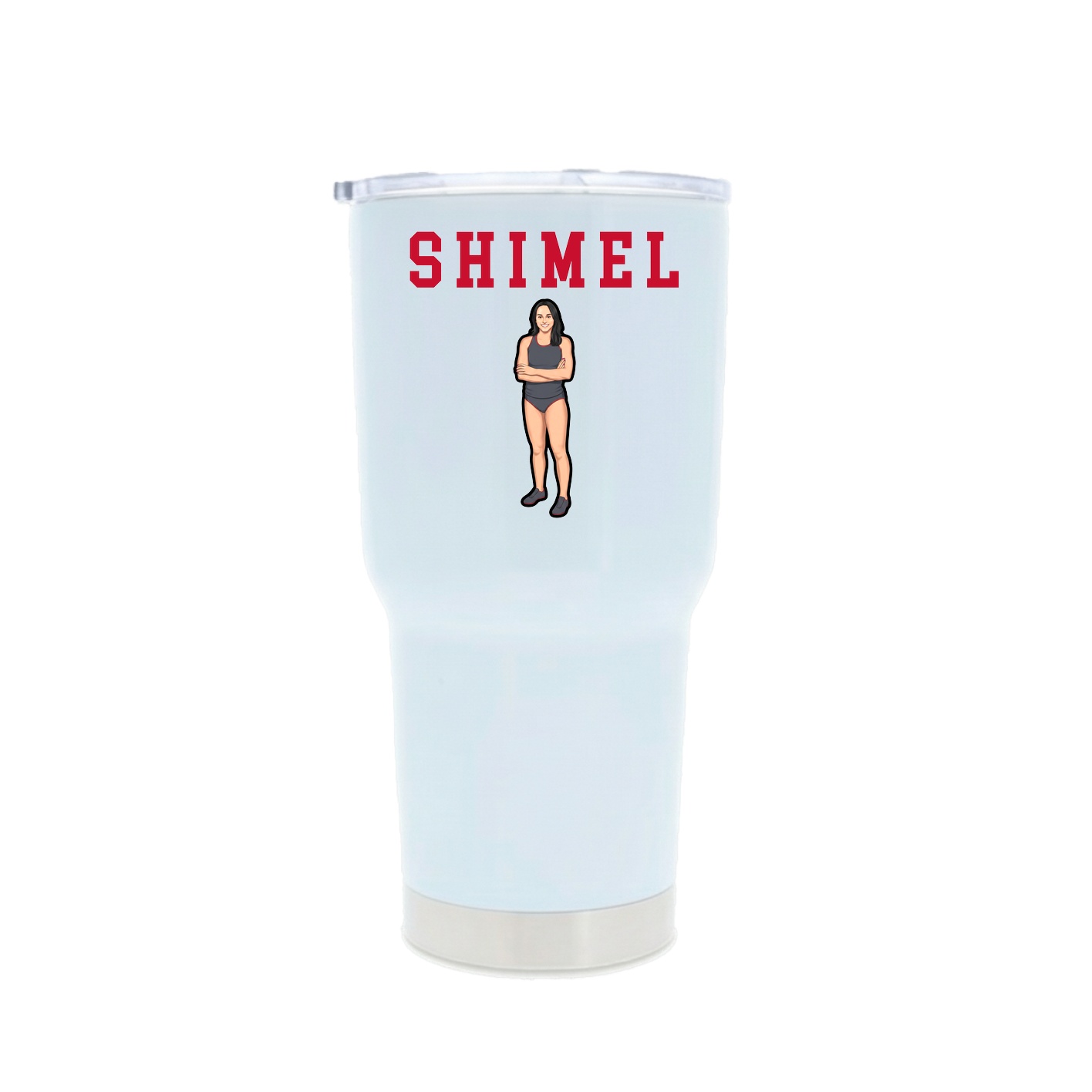 30oz Stainless Steel Tumbler — Shirsey in White