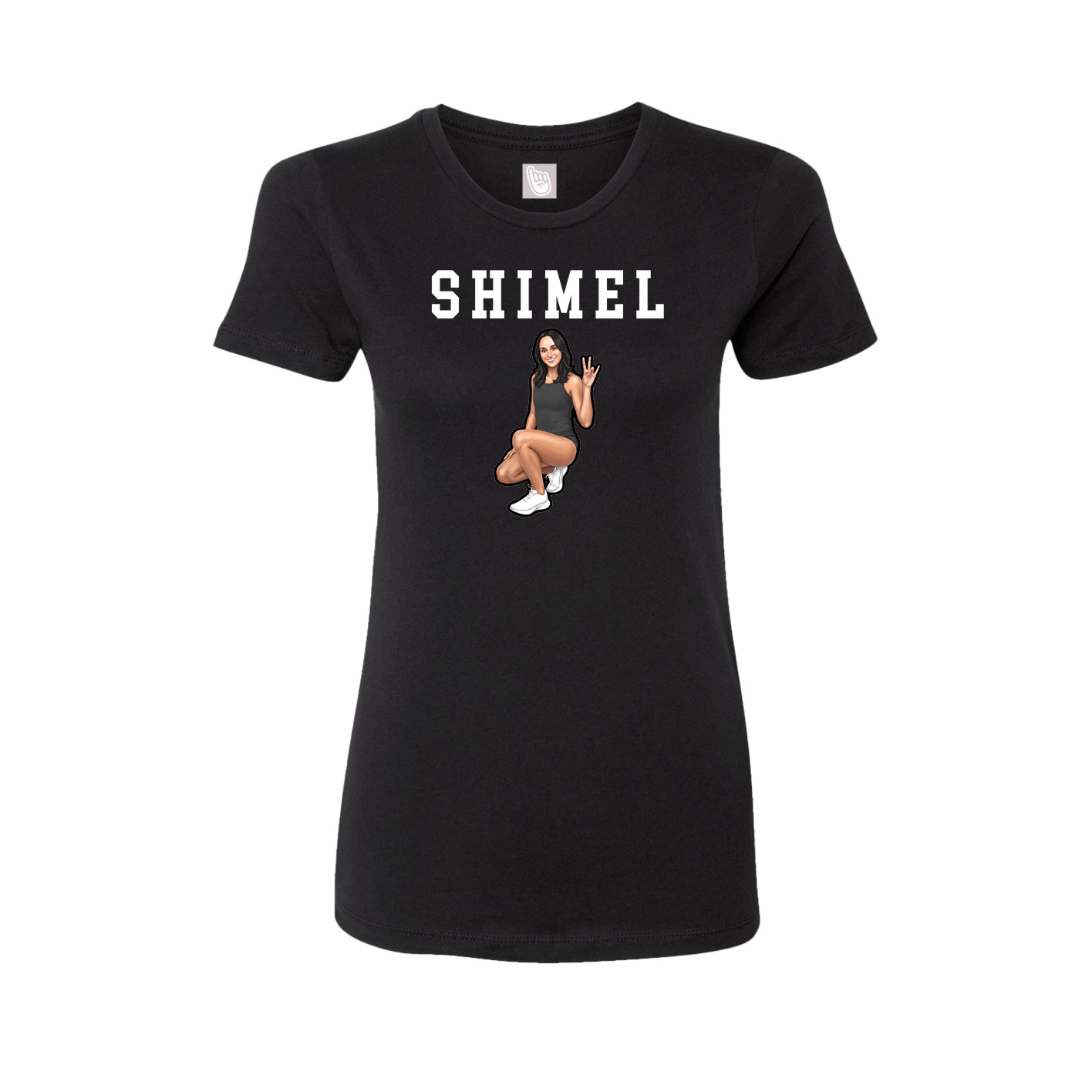 Fitted Women's Tee — Shirsey in Black