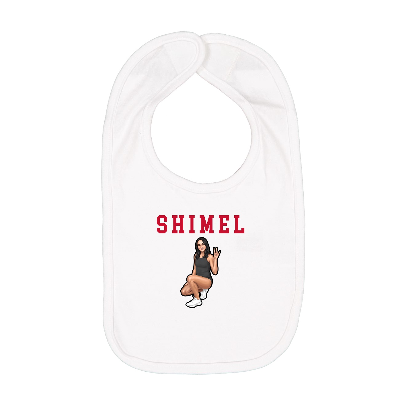 Infant Bib — Shirsey in White