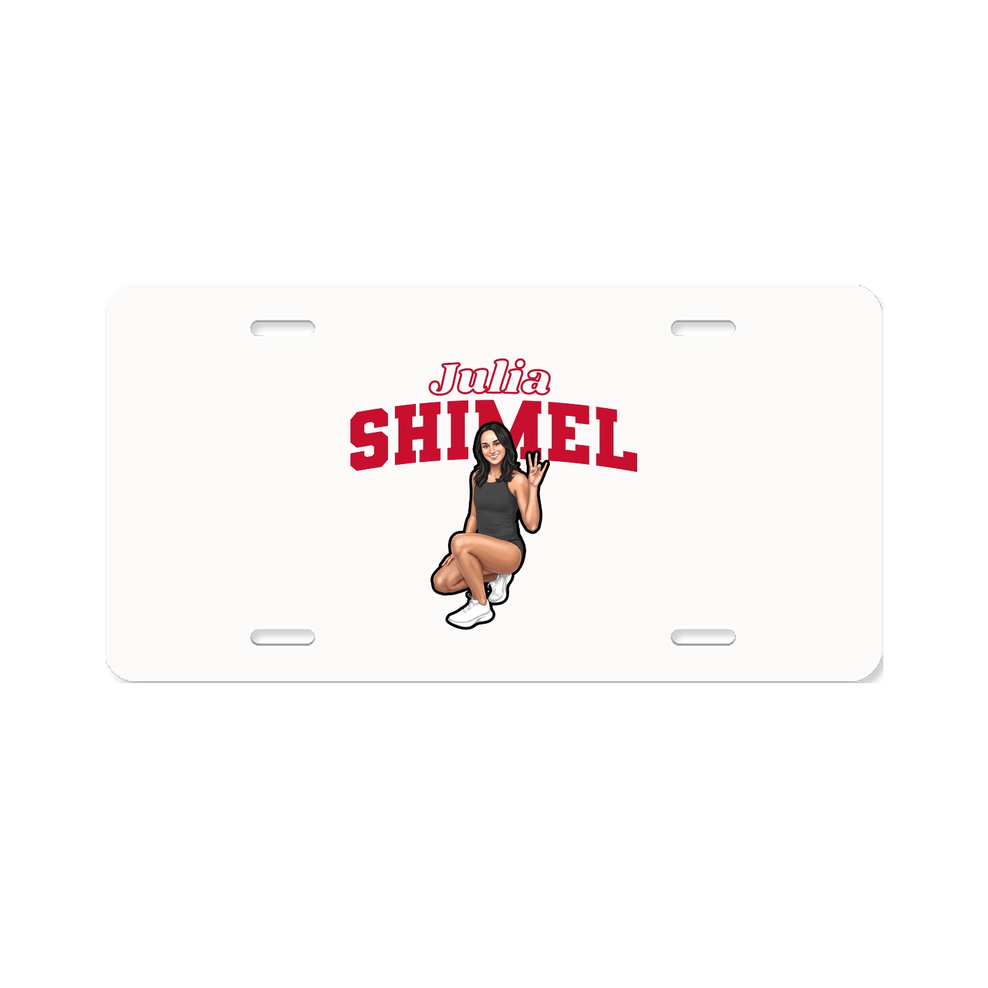 License Plate — Name Arch in Classic