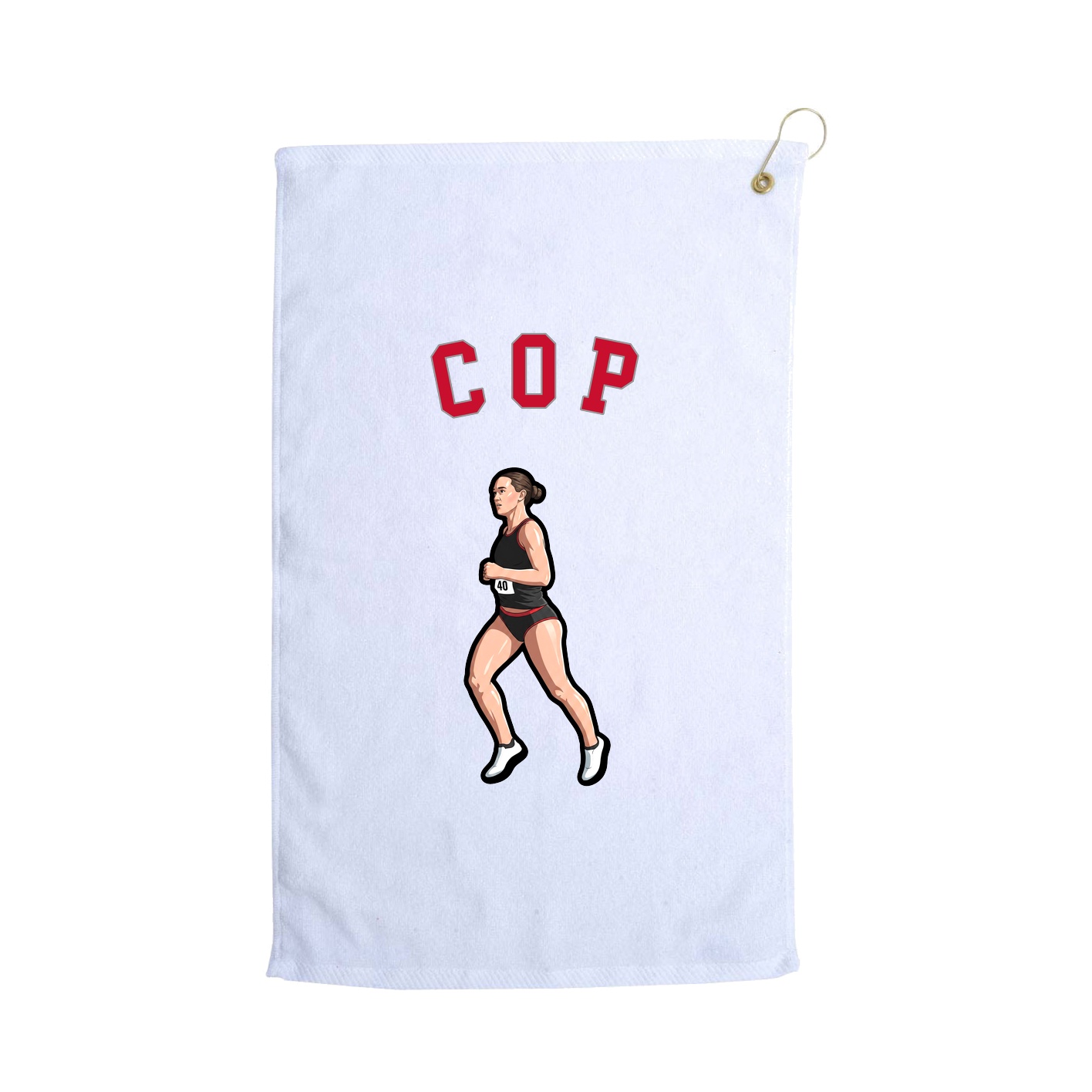 Golf Towel — Shirsey Arch in White