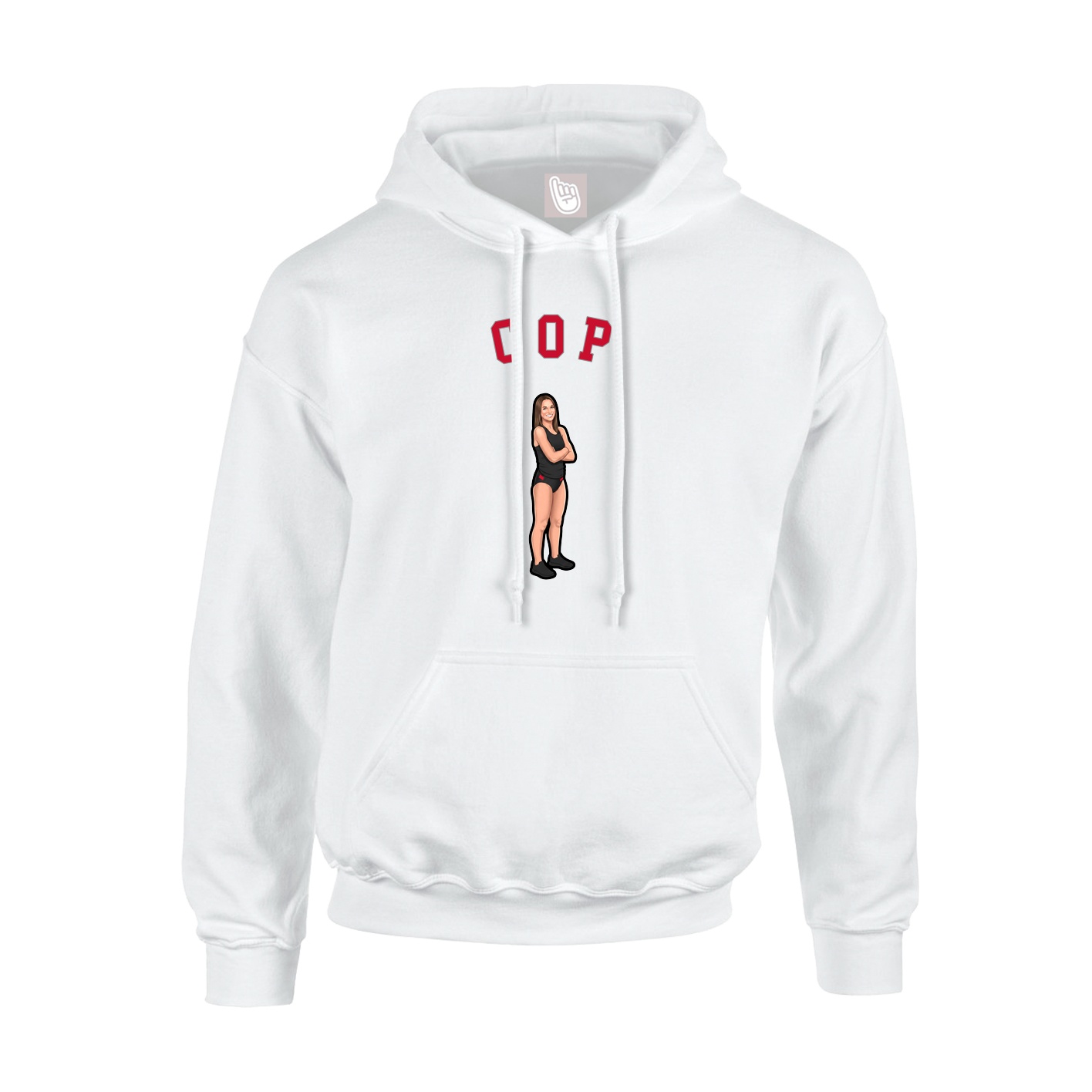 Youth Hoodie — Shirsey Arch in White