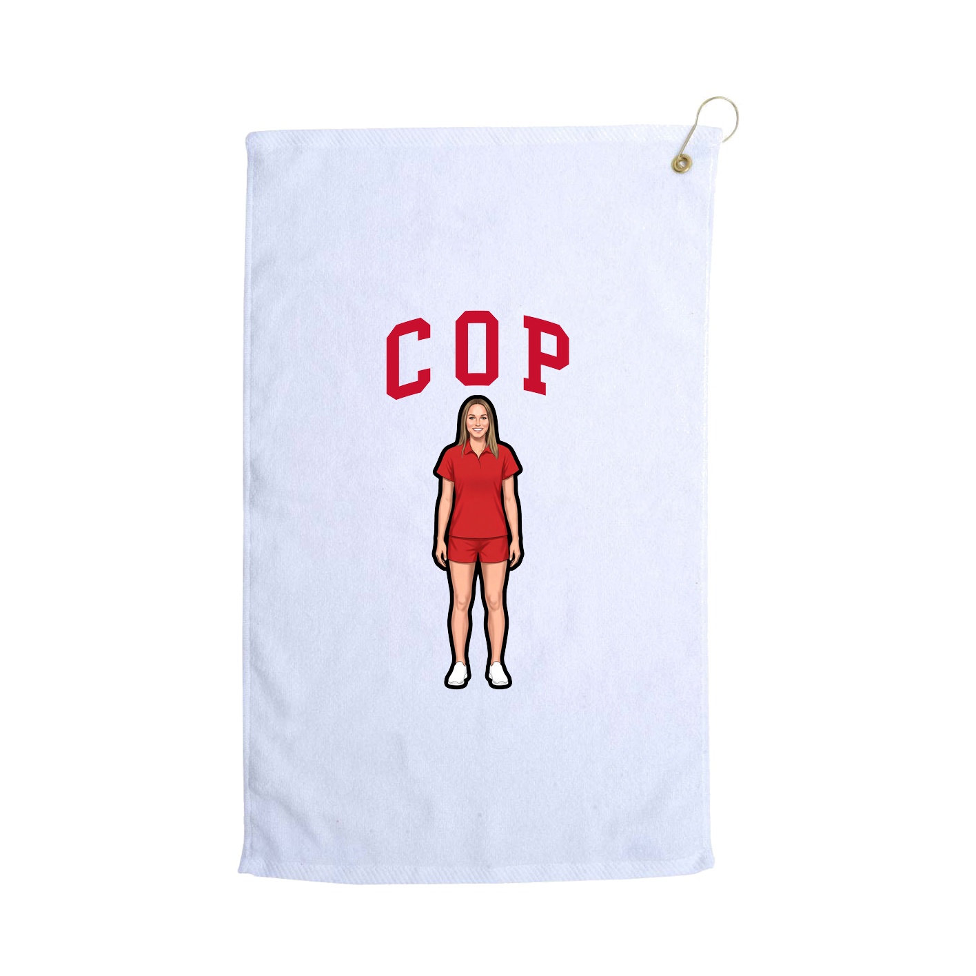 Golf Towel — Shirsey in White