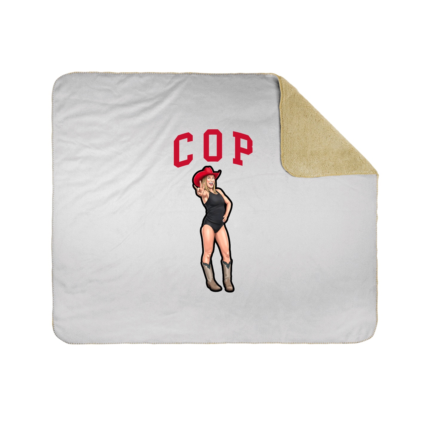 Throw Blanket — Shirsey in White