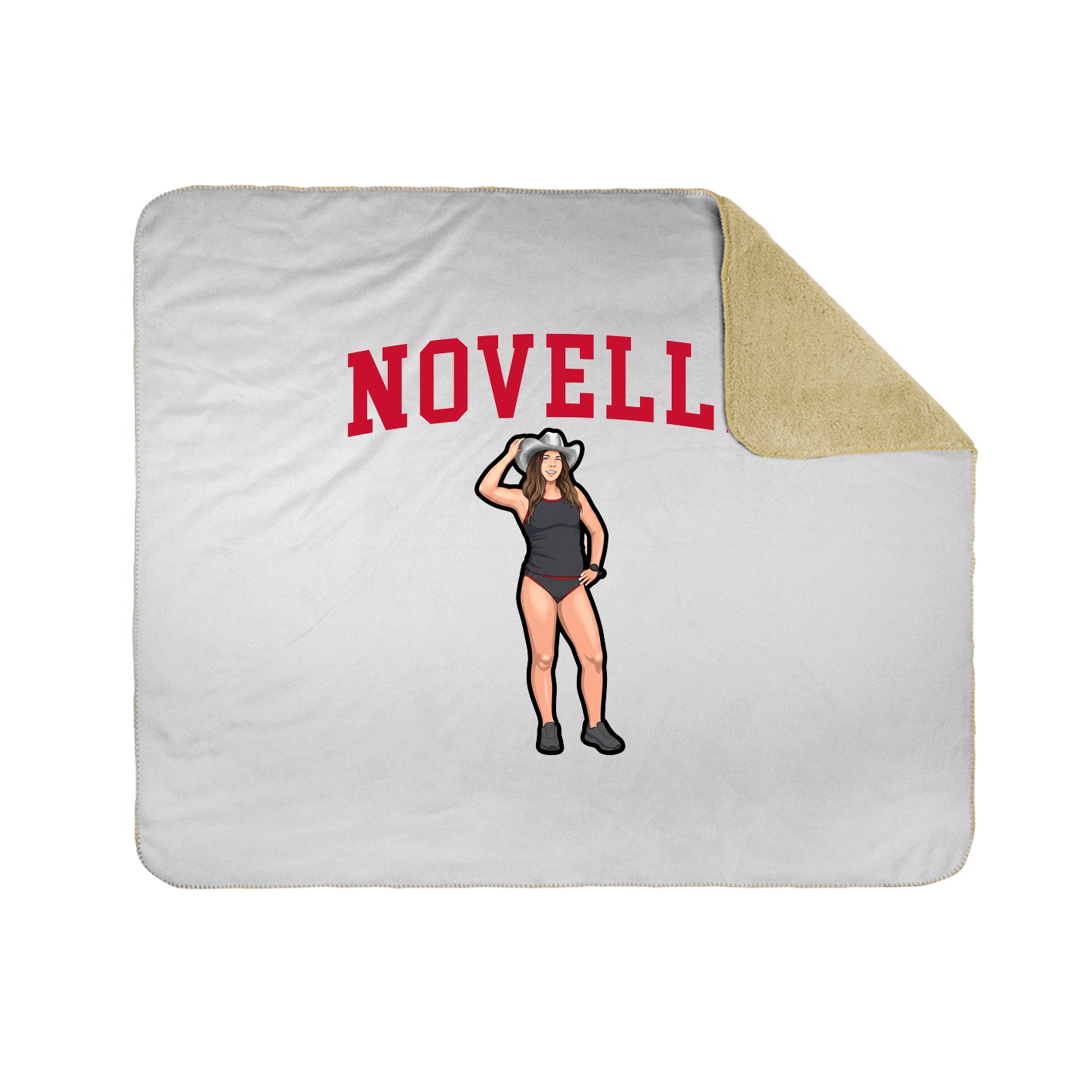 Throw Blanket — Shirsey in White