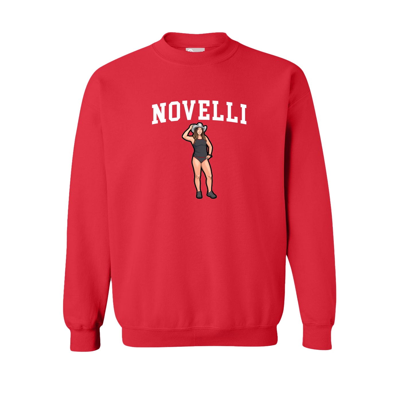 Fleece Crew — Shirsey in Red
