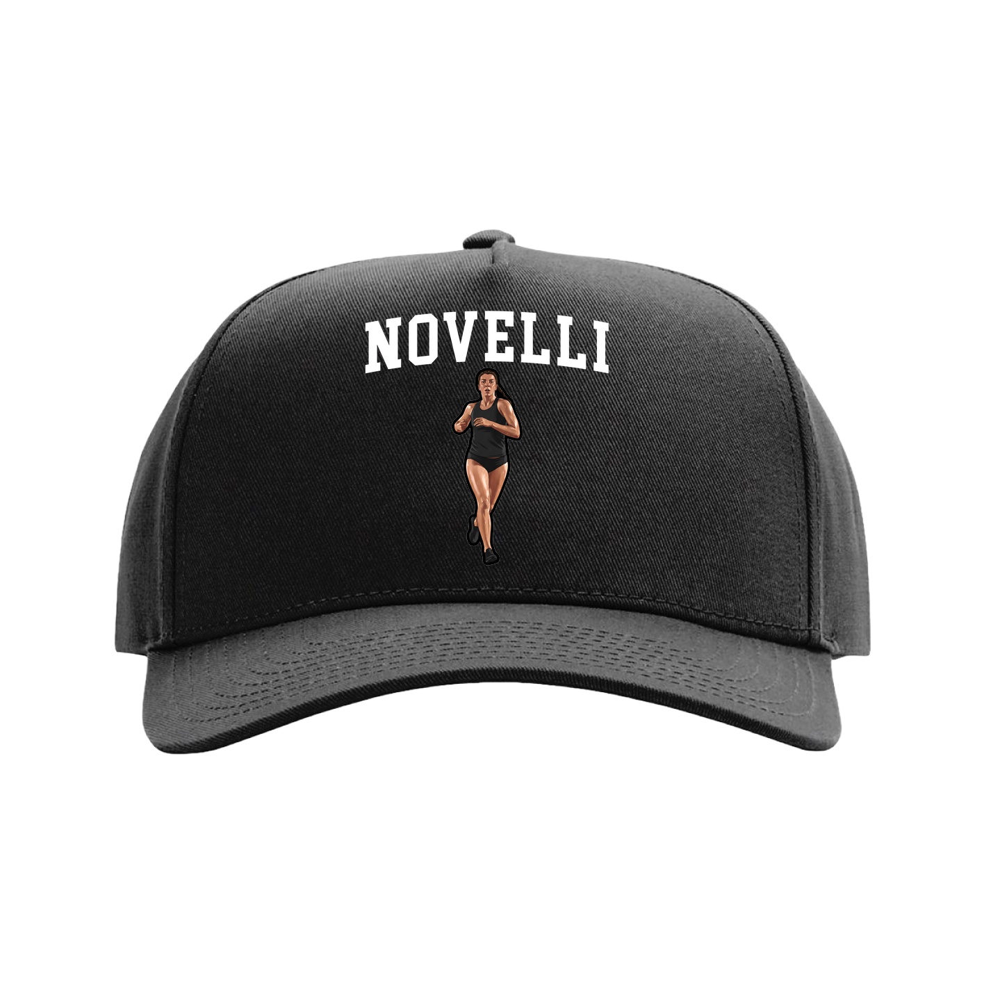 Full Fabric Five-Panel Champ Cap — Shirsey in Black