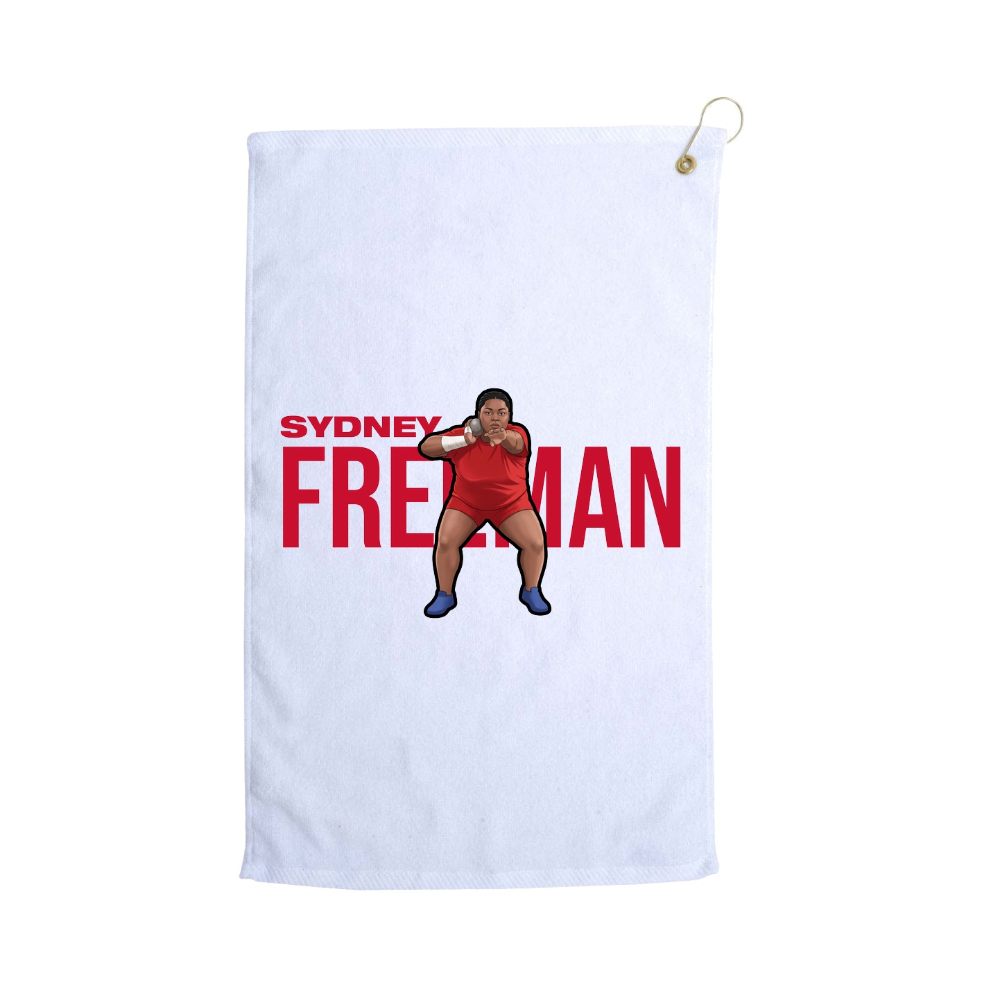 Golf Towel — Player Name in White