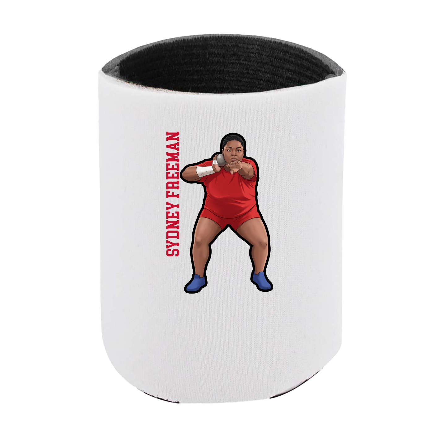 Can Holder — Name Vertical in White