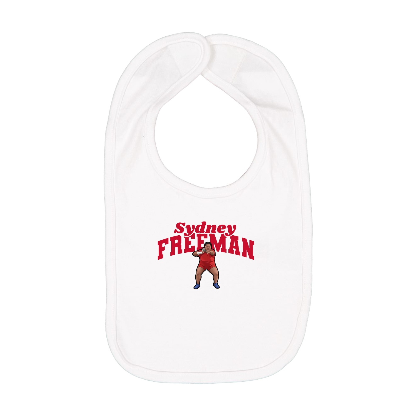 Infant Bib — Signature Arch in White