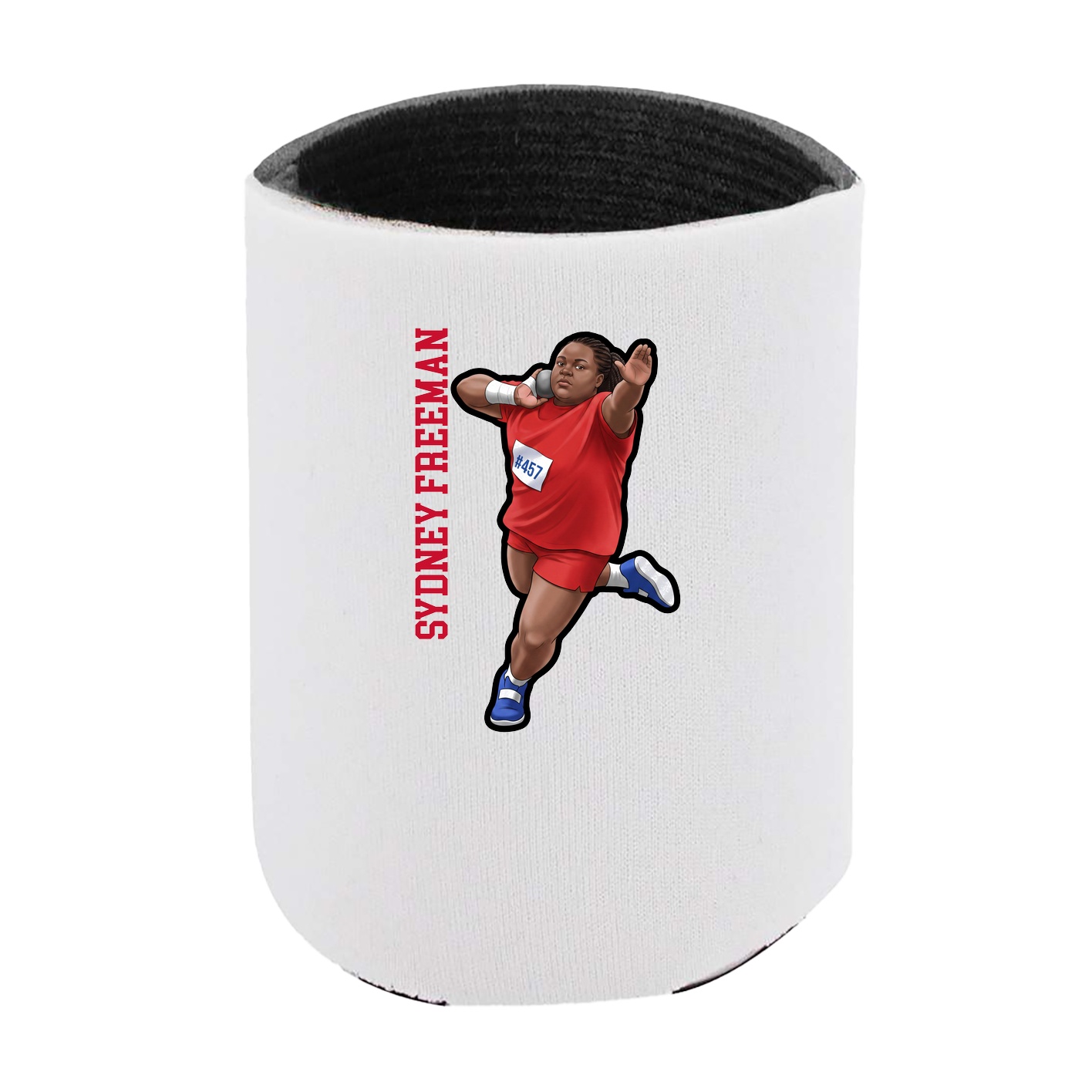 Can Holder — Name Vertical in White