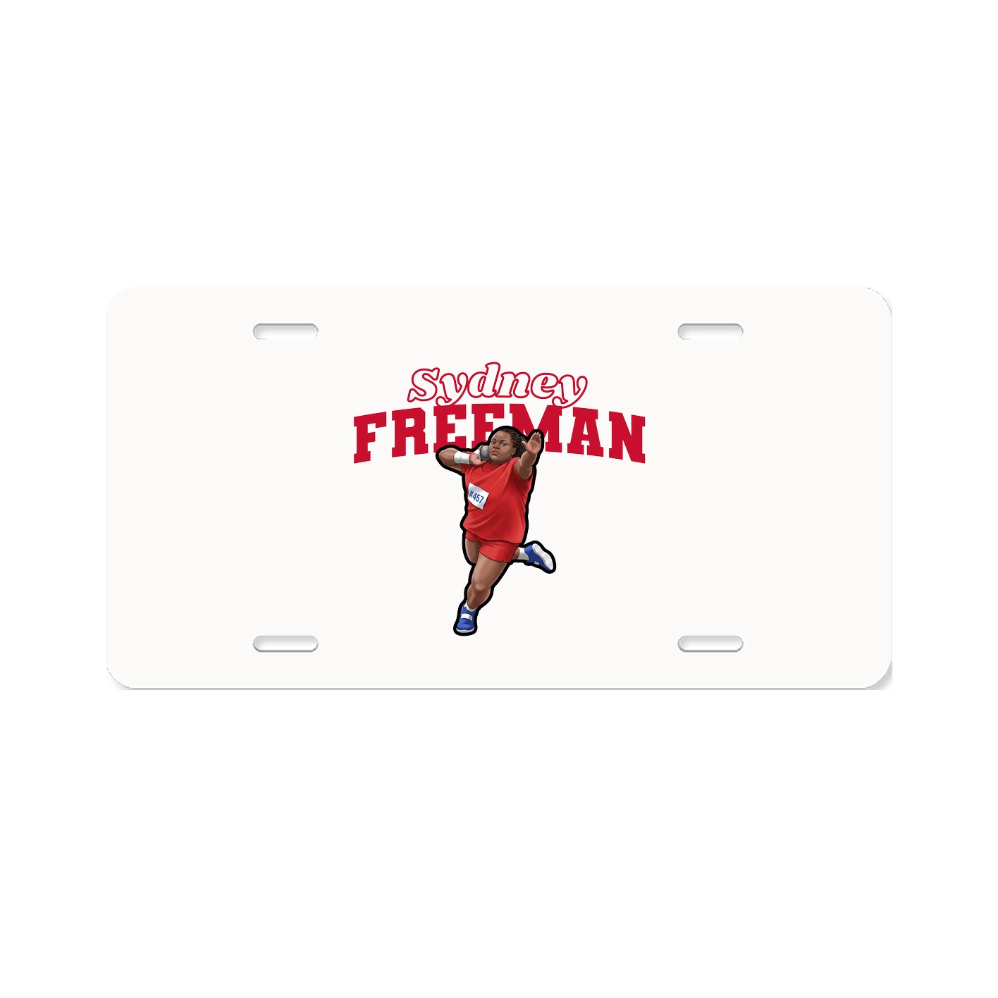 License Plate — Name Arch in Classic