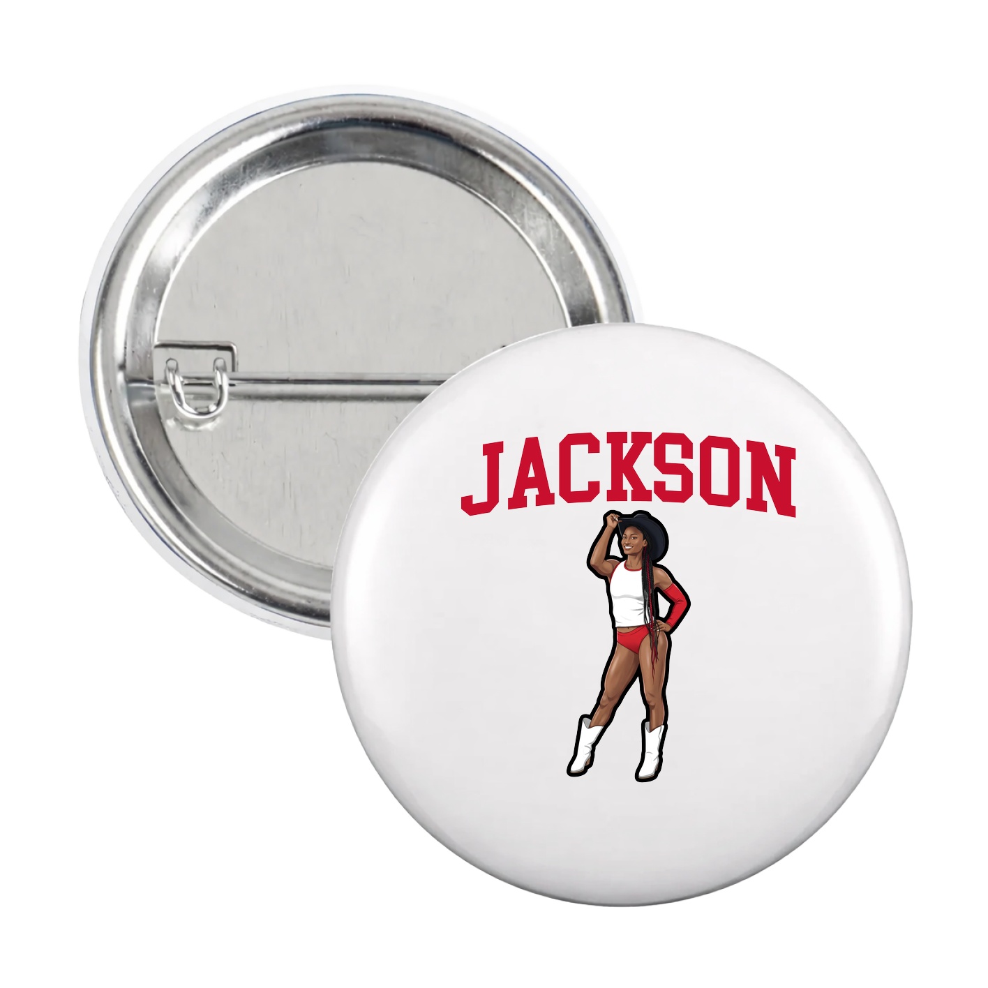 Game Day Button — Shirsey in White