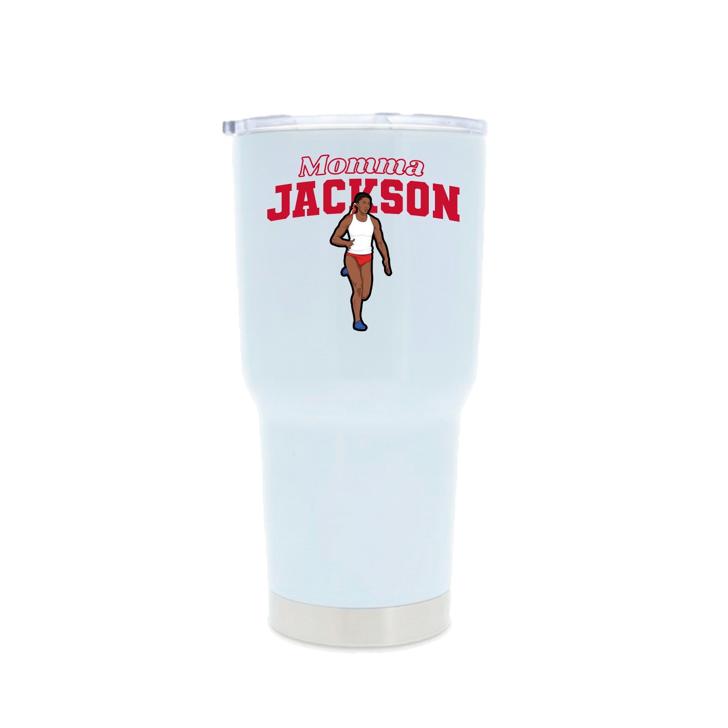 30oz Stainless Steel Tumbler — Mothers Day Block in White
