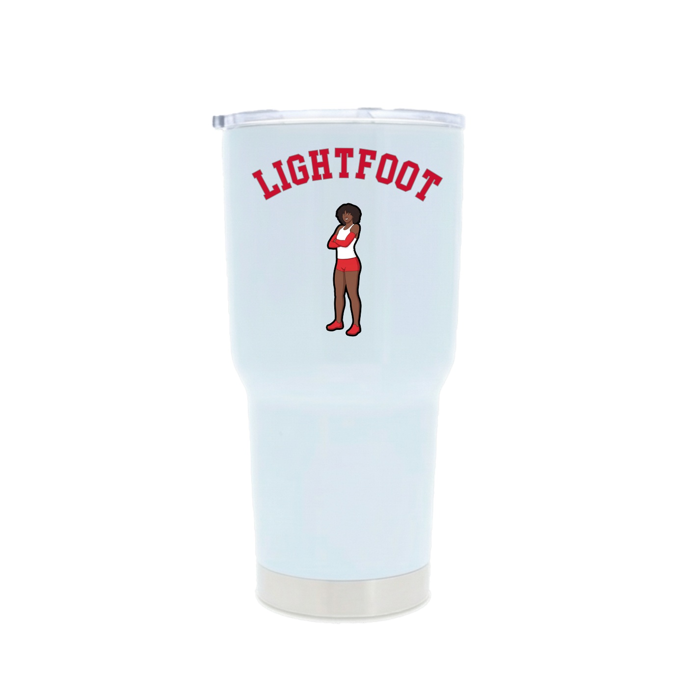 30oz Stainless Steel Tumbler — Shirsey Arch in White