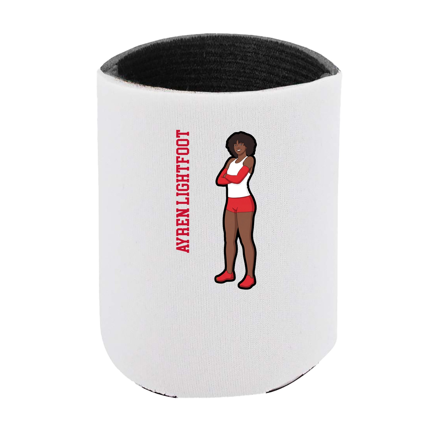 Can Holder — Name Vertical in White