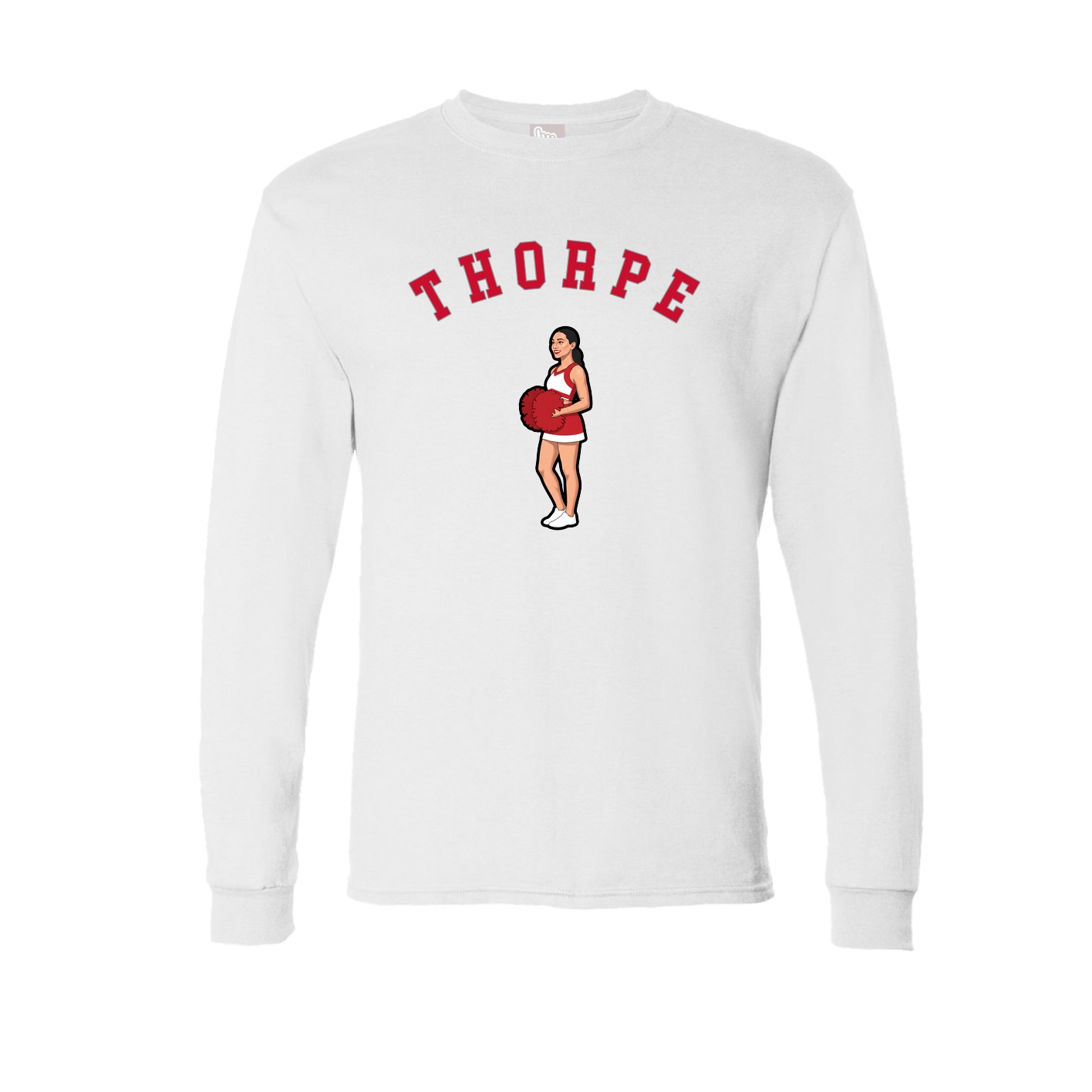 Long Sleeve Tee — Shirsey Arch in White
