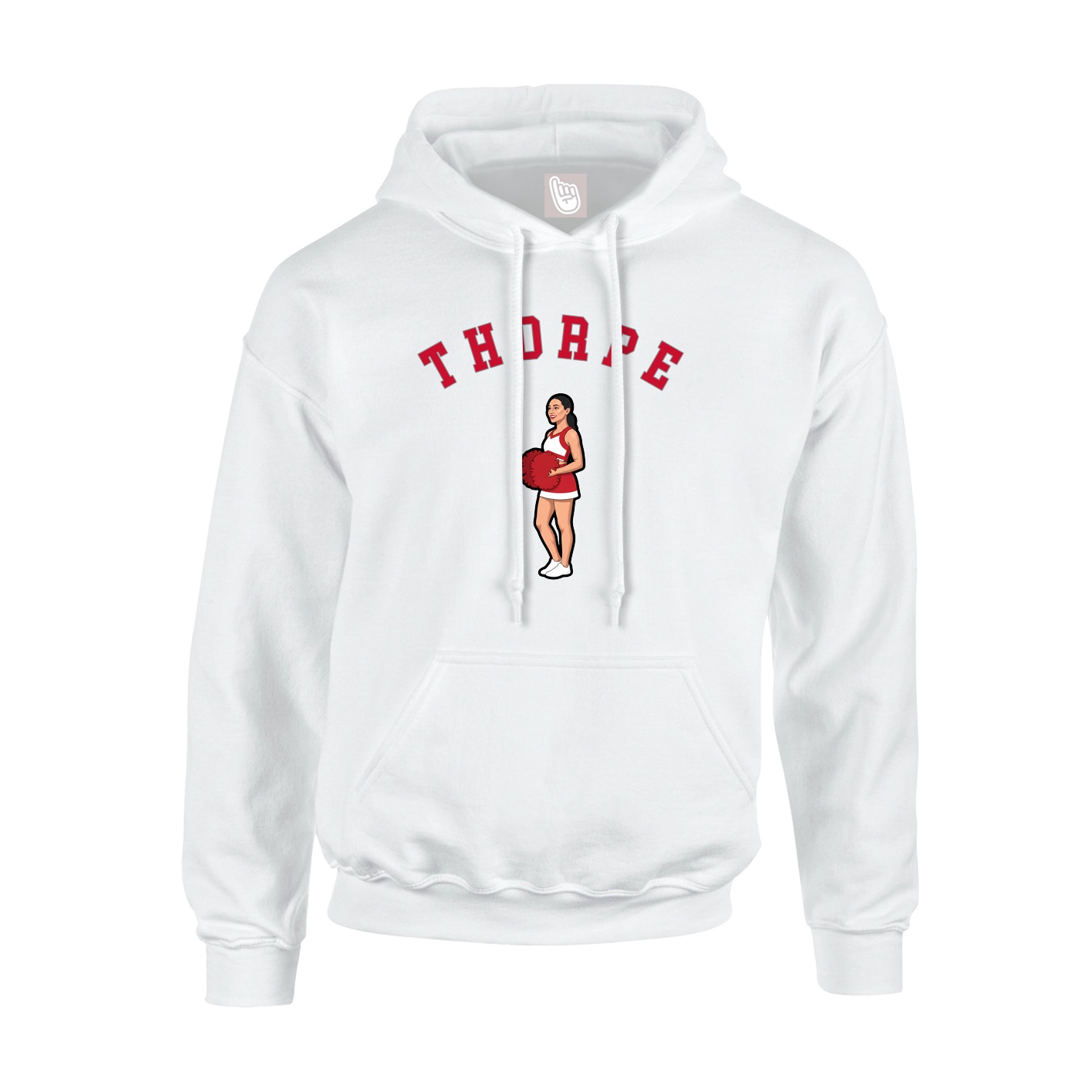 Youth Hoodie — Shirsey Arch in White