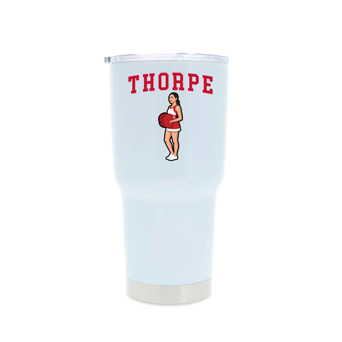 30oz Stainless Steel Tumbler — Shirsey in White
