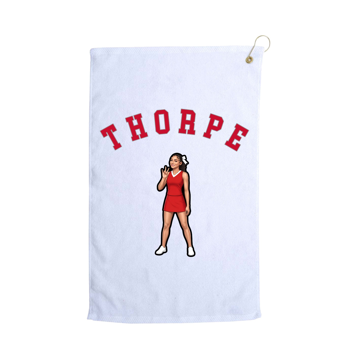 Golf Towel — Shirsey Arch in White