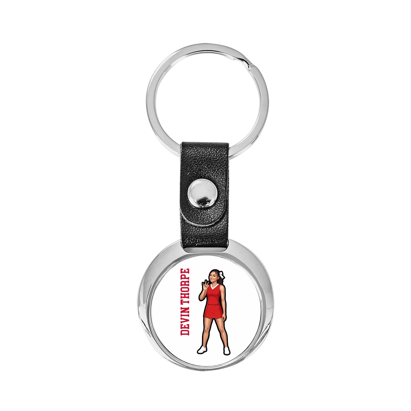 Key Chain — Name Vertical in Classic