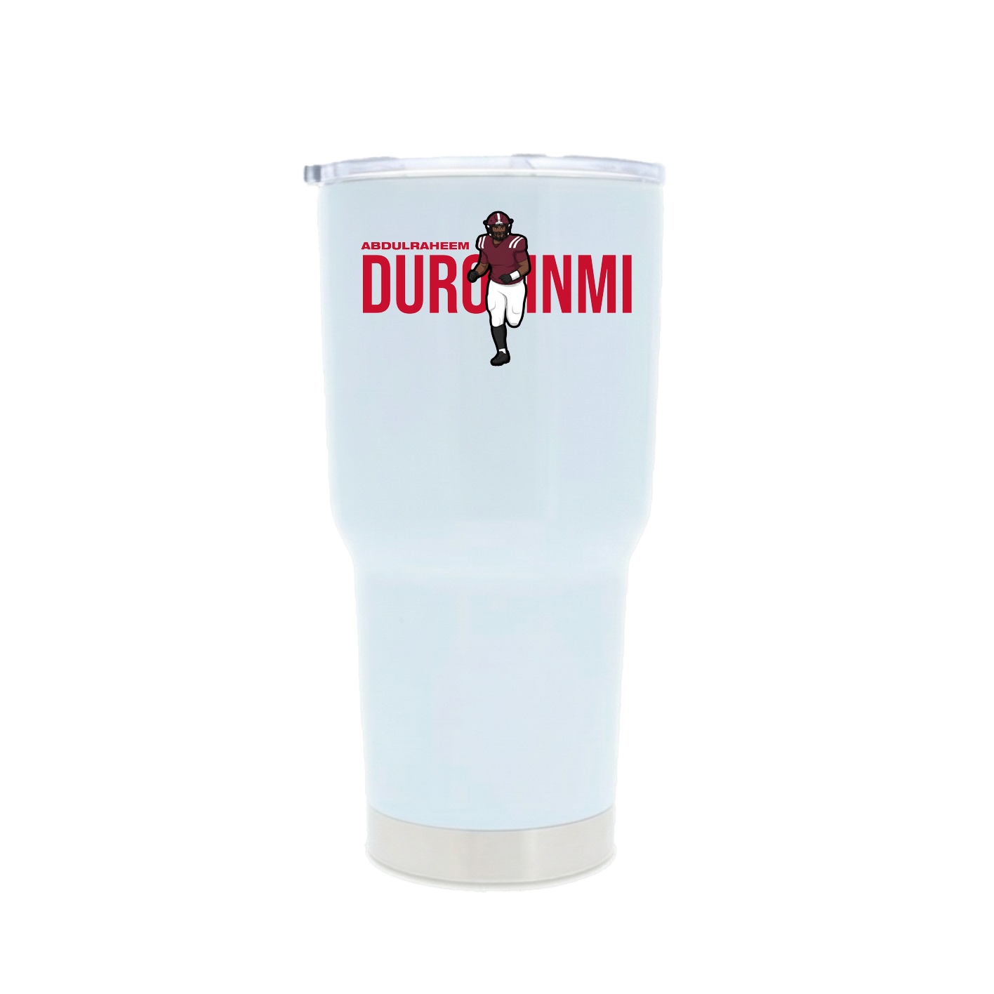 30oz Stainless Steel Tumbler — Player Name in White