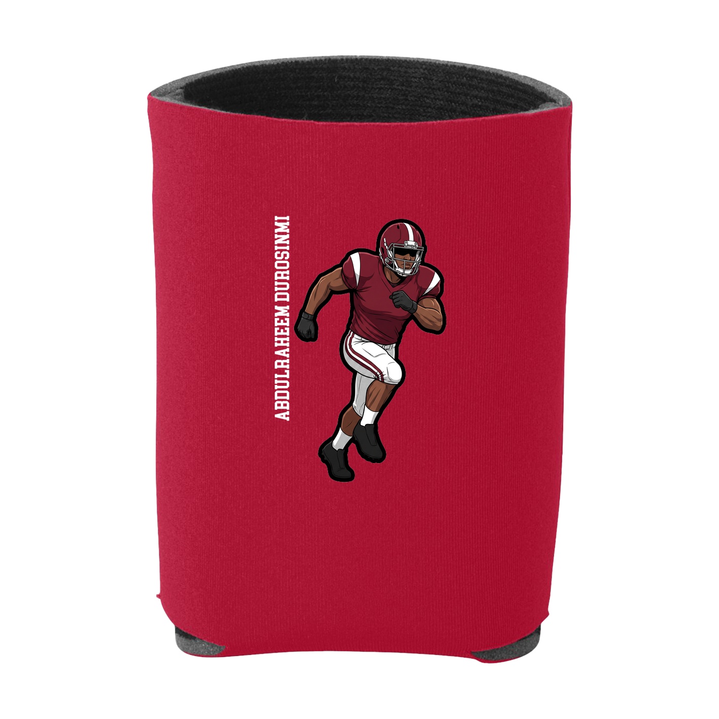 Can Holder — Name Vertical in Red