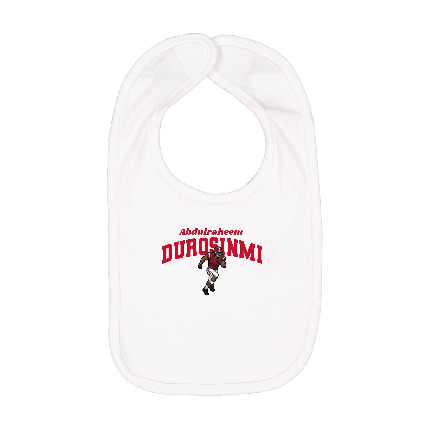 Infant Bib — Signature Arch in White