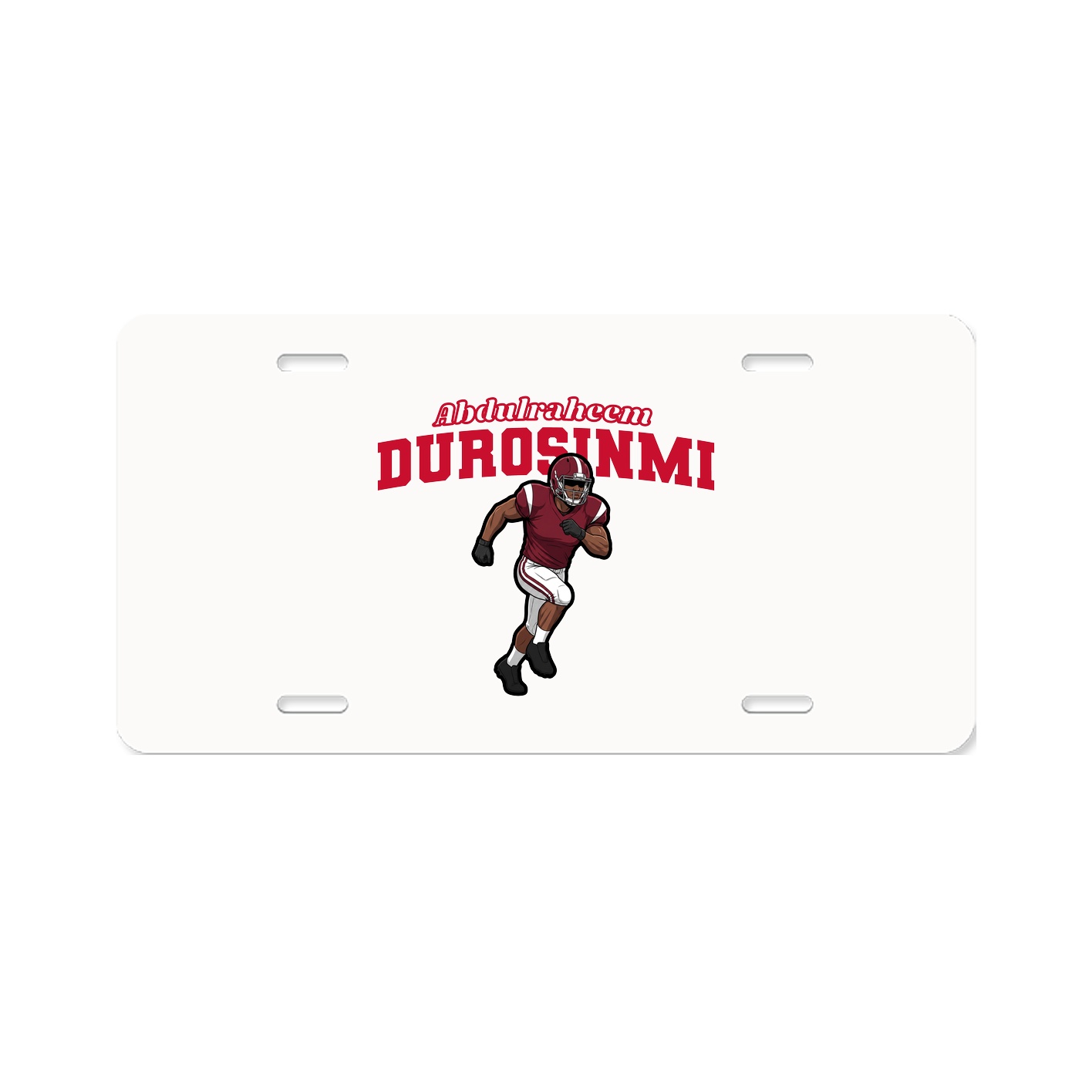 License Plate — Name Arch in Classic