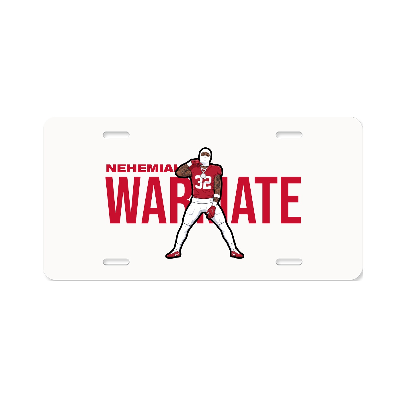License Plate — Player Name in Classic