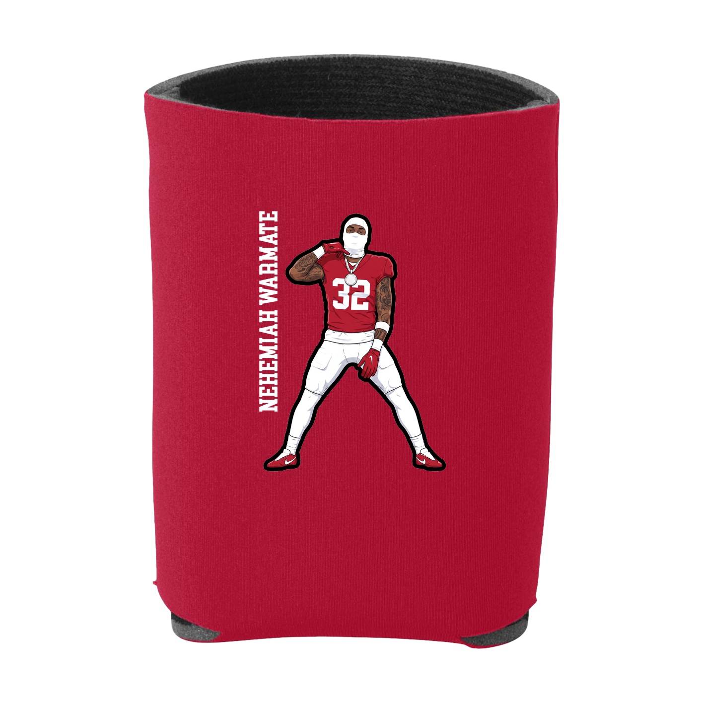 Can Holder — Name Vertical in Red