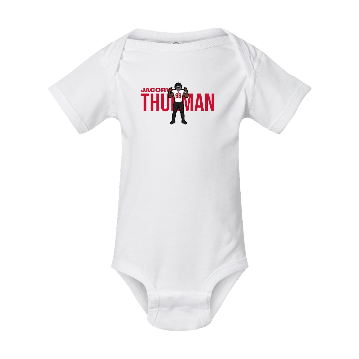 Baby Onesie — Player Name in White