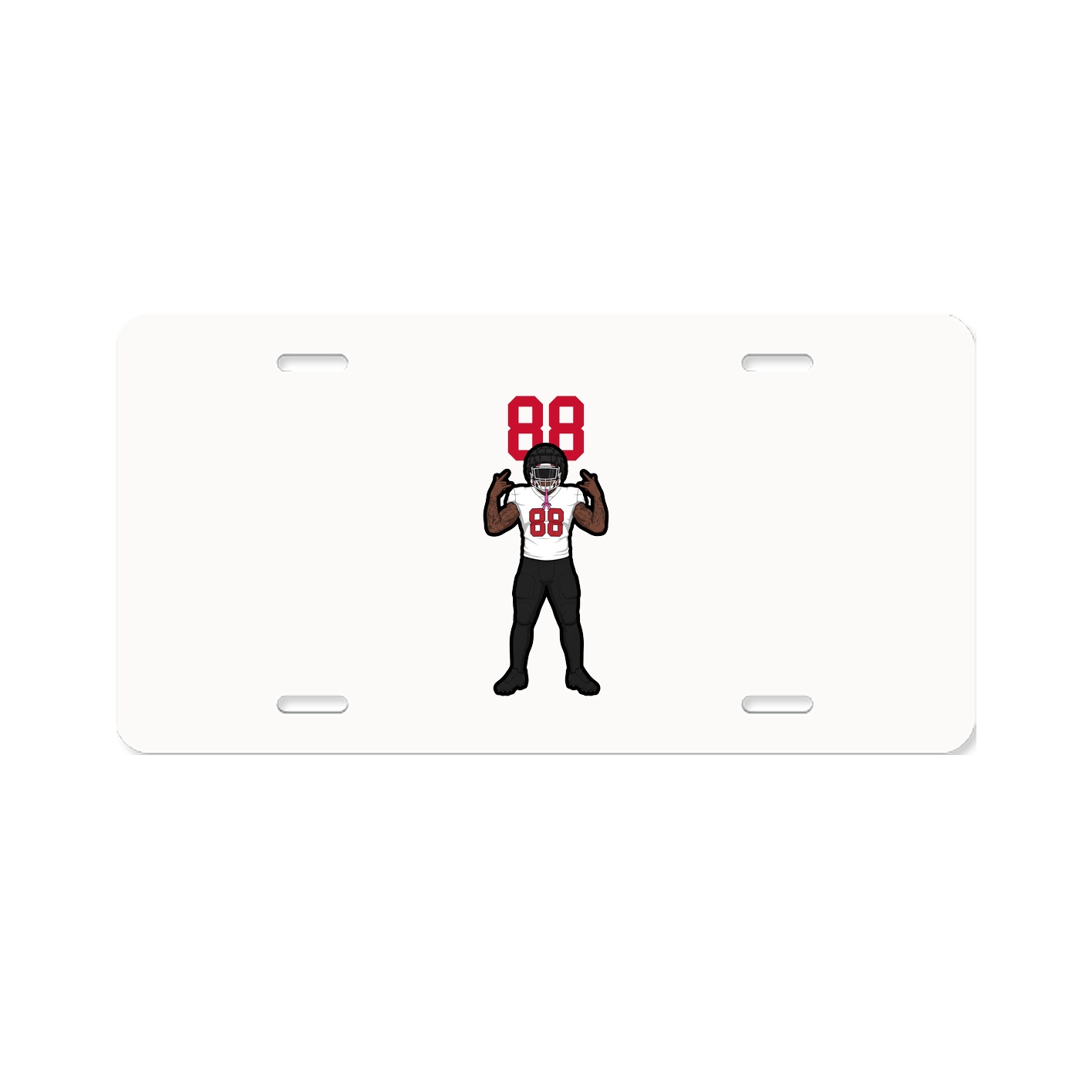 License Plate — Number Top in Classic