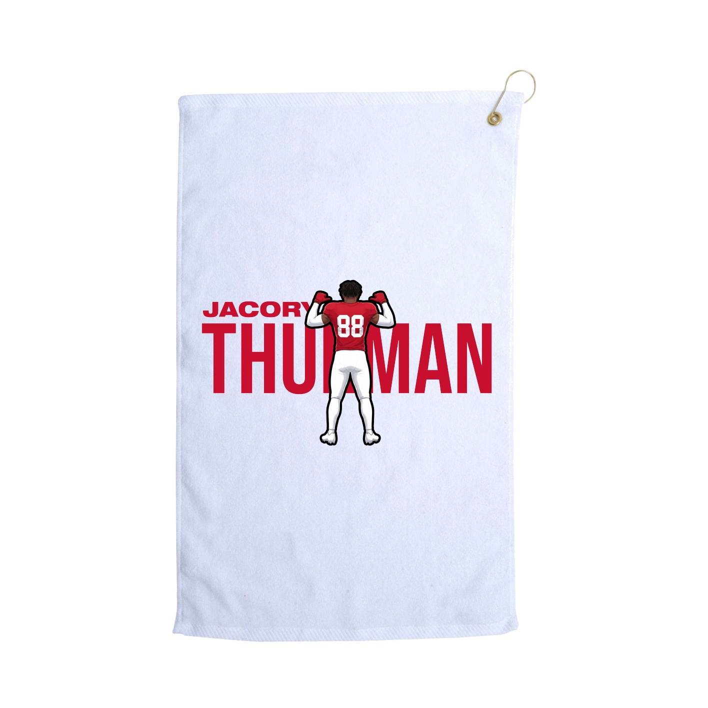 Golf Towel — Player Name in White