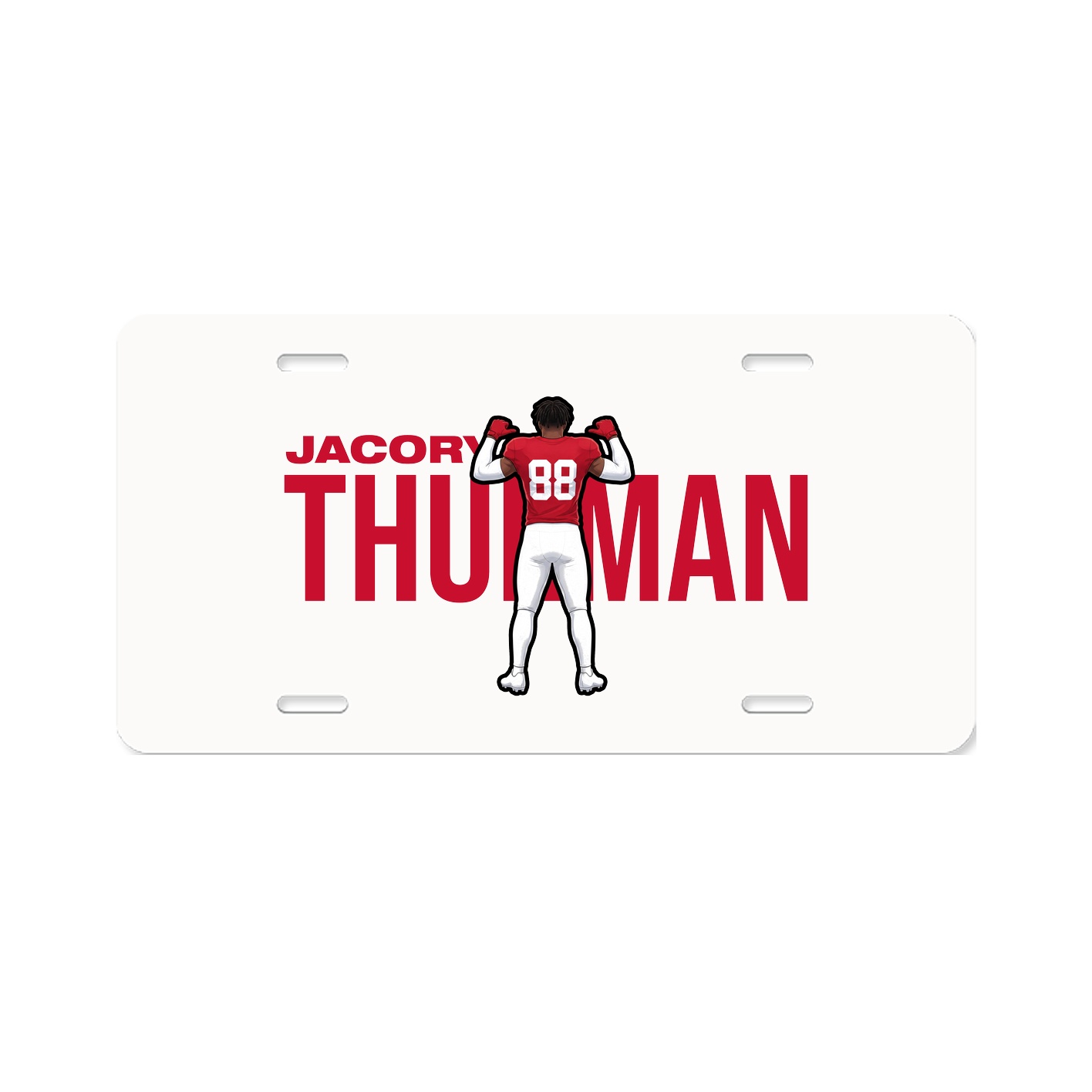 License Plate — Player Name in Classic
