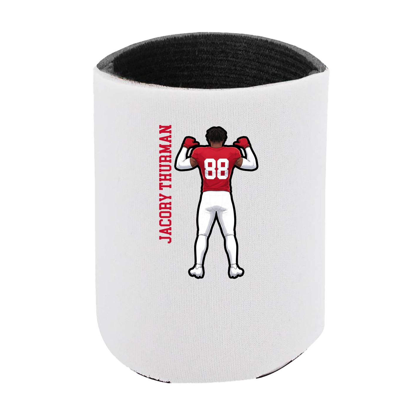 Can Holder — Name Vertical in White