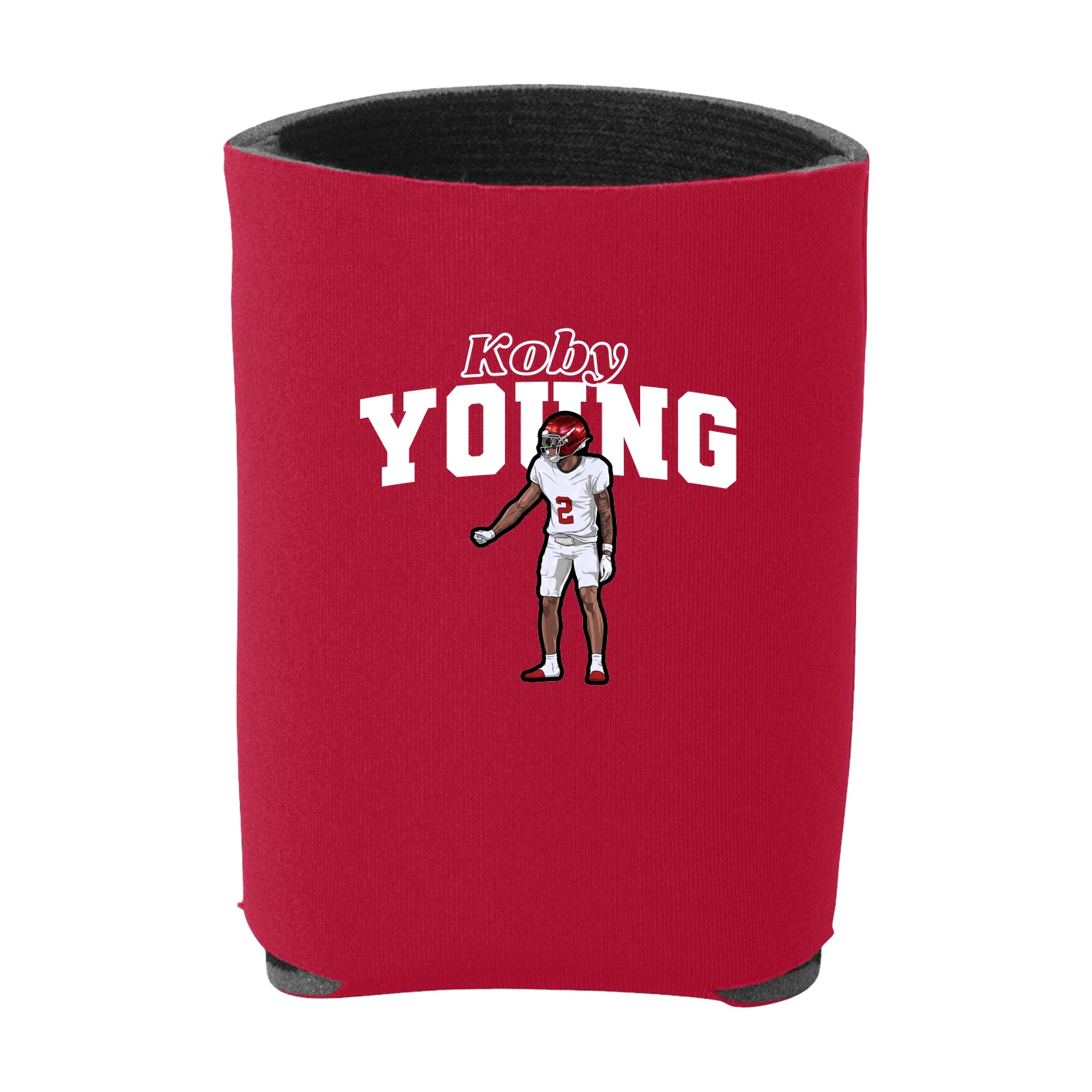 Can Holder — Name Arch in Red