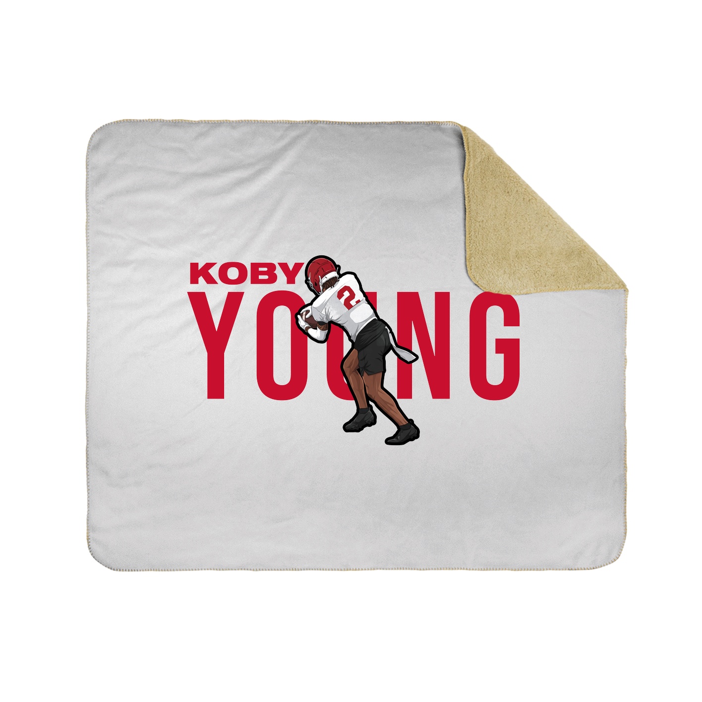 Throw Blanket — Player Name in White