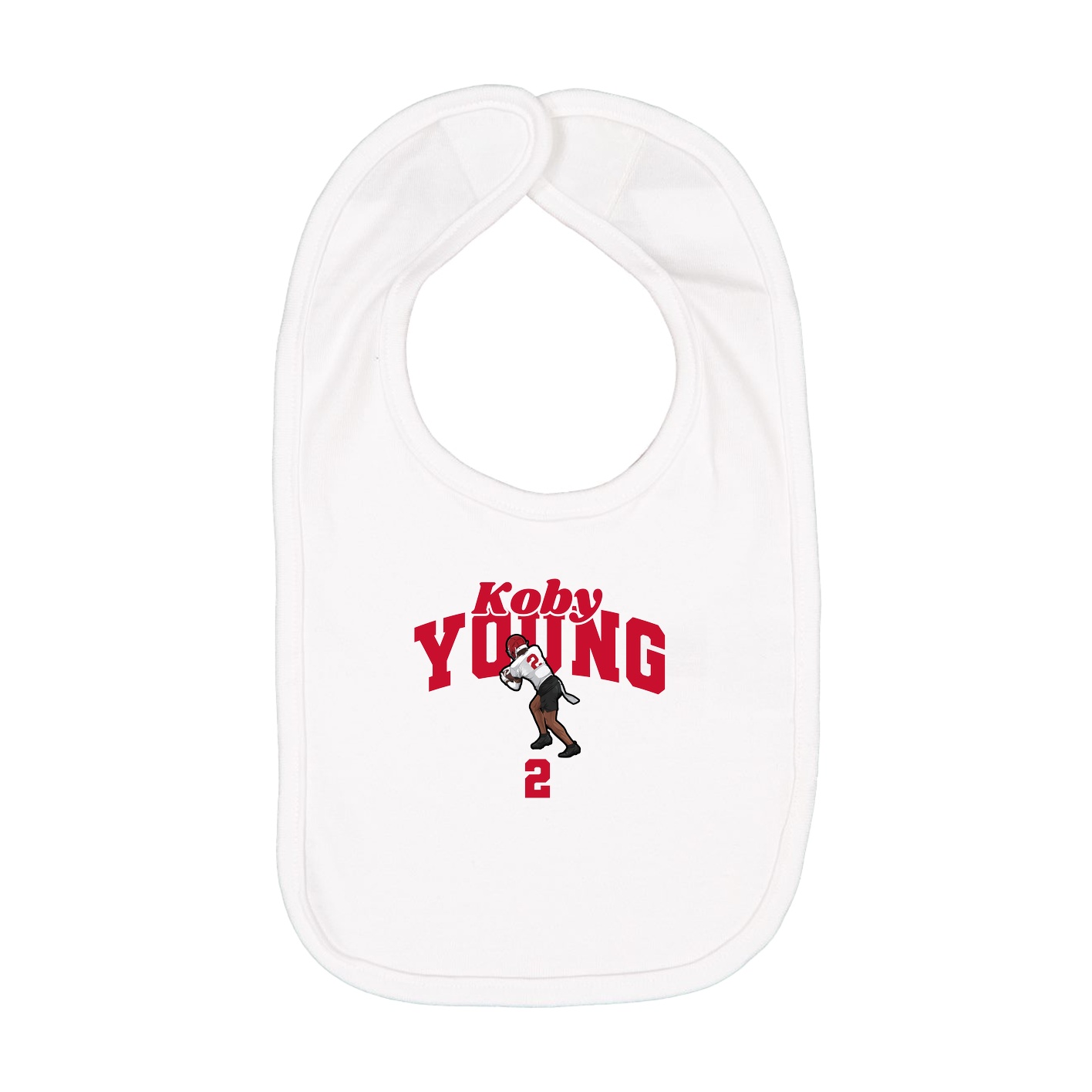 Infant Bib — Signature Arch in White